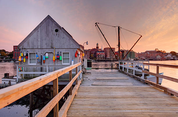 Fishing pier in Kittery, Maine