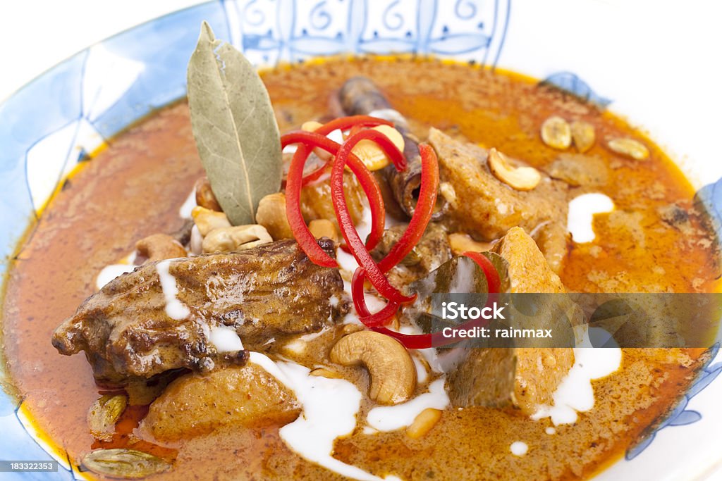 Massaman curry "Massaman beef and chicken, Adobe RGB. Close up." Curry - Meal Stock Photo