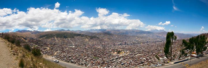 Stitched panorama of this fascinating city which clings to the sides of hills