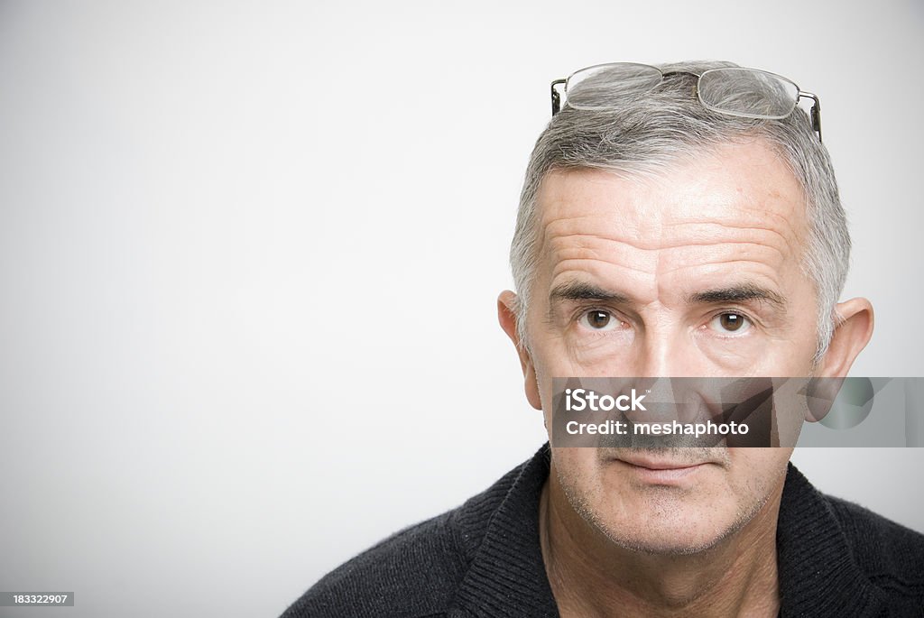 Real Mature Man Portrait Portrait of the man in his 50's. Faruk 55-59 Years Stock Photo