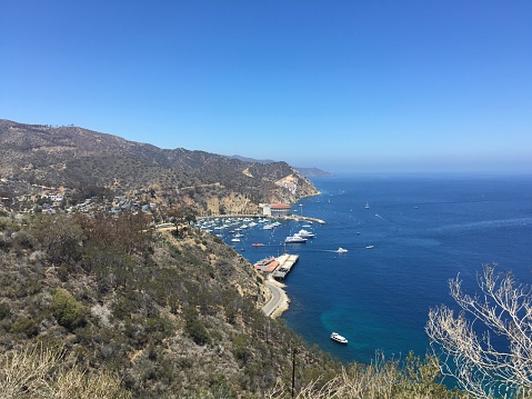 Top view of Catalina Island California