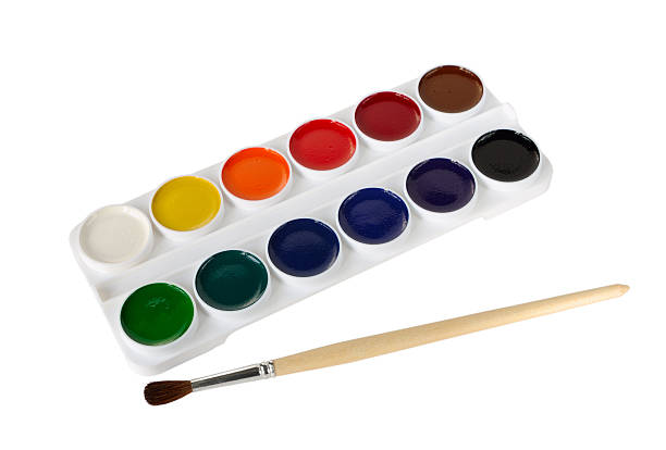 istock Watercolor paints and paintbrush 183323714