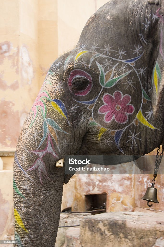 Оформленный Азиатский слон - Стоковые фото Азиатский слон роялти-фри