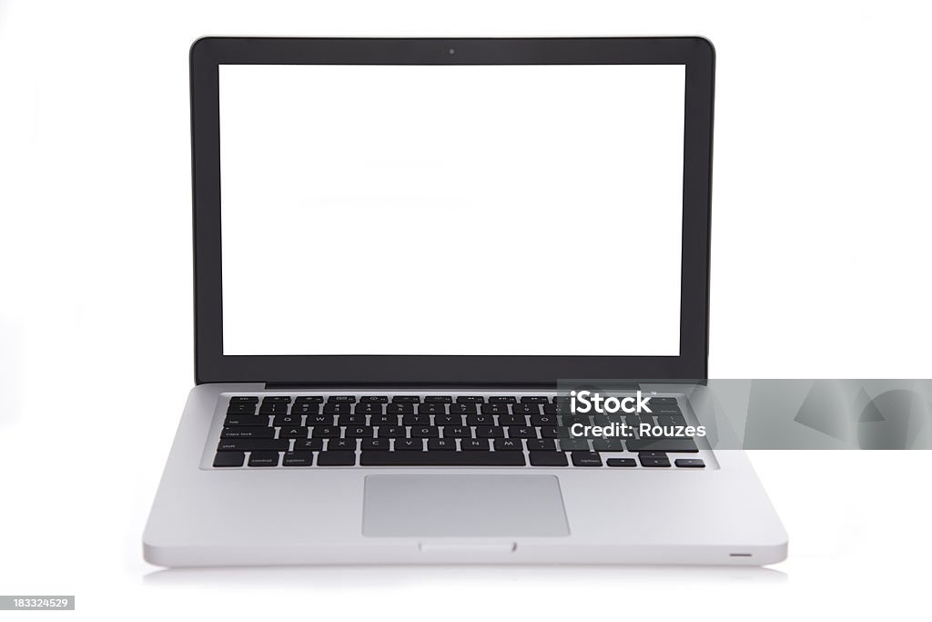 Ноутбук на белом фоне - Стоковые фото Белый фон роялти-фри
