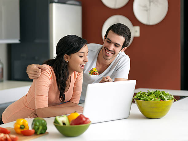 istock Lovely couple in the kitchen 183324855