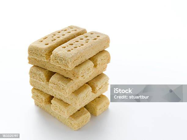 Stos Ciastko Shortbread - zdjęcia stockowe i więcej obrazów Bez ludzi - Bez ludzi, Białe tło, Ciasteczko