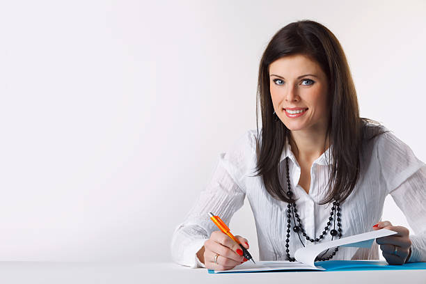 istock Attractive young woman smiling 183325331