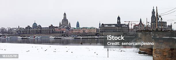 Photo libre de droit de Dresde En Hiver banque d'images et plus d'images libres de droit de Dresde - Dresde, Silhouette - Contre-jour, Allemagne