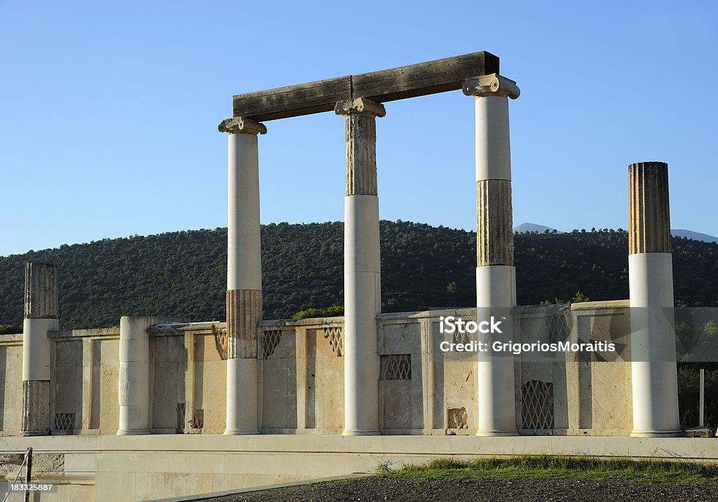 Grega antiga colunas - Royalty-free Epidaurus Foto de stock