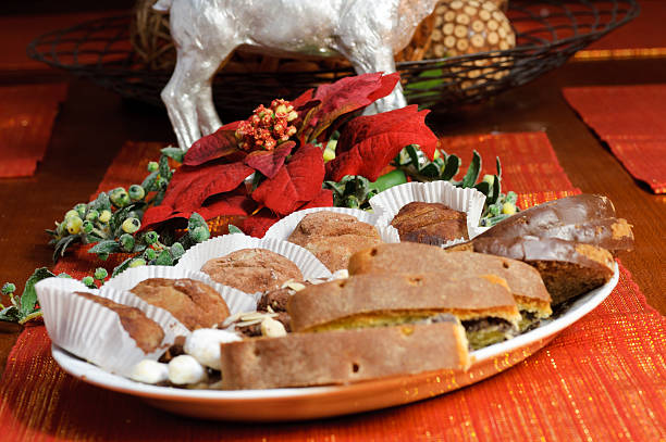 istock Christmas Cookies on decorated table 183326230