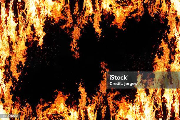 Fire Frame Stock Photo - Download Image Now - Abstract, Art, Arts Culture and Entertainment