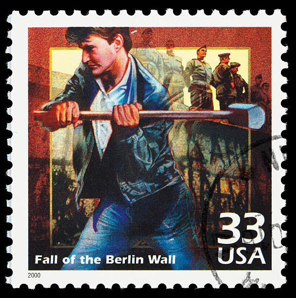 istock Fall of the Berlin Wall postage stamp 183326733