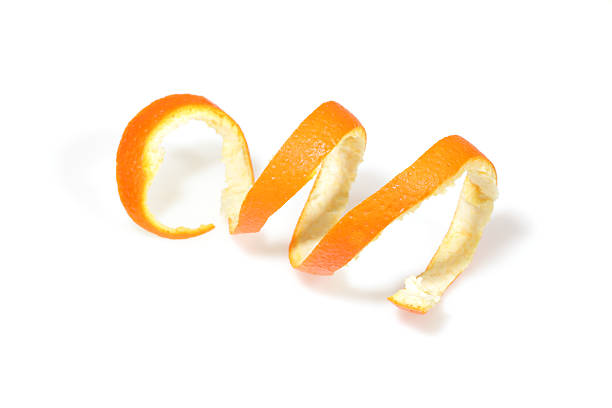 d'arancia peel - mandarino foto e immagini stock