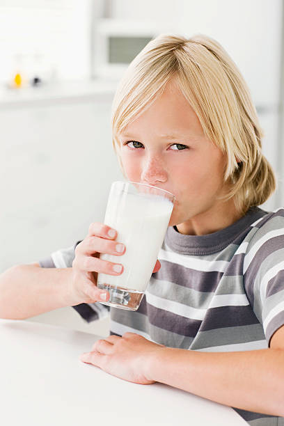 istock Young Boy Drinking a Glass of Milk 183327026