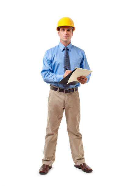istock Construction Contractor Businessman Isolated on White Background 183327148