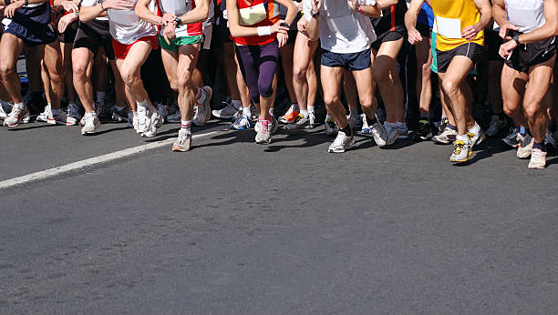 istock Start of a Marathon Race 183327667