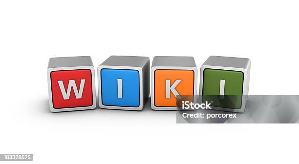 Buzzword Blocks Wiki Stock Photo - Download Image Now - Block Shape, Capital Letter, Color Image