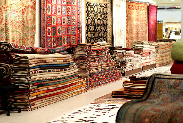magasin de tapis - magasin de tapis photos et images de collection
