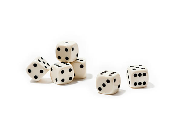 istock Group of dice, isolated on white background (XL) 183329244