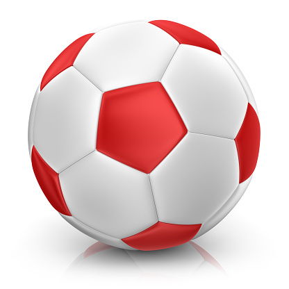 3d render. Football isolated on white background.