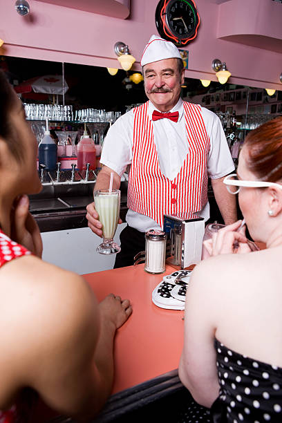 istock Waiter At Soda Shop 183329795