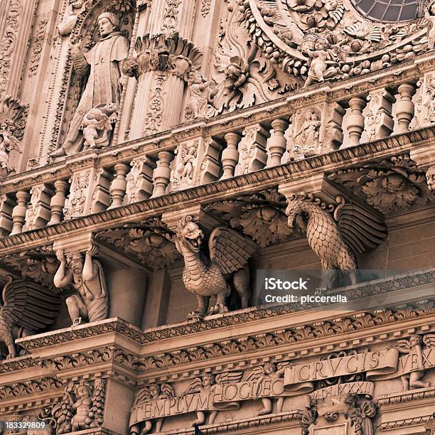 Basilica Di Santa Crocelecce Italien Stockfoto und mehr Bilder von Apulien - Apulien, Architektonische Säule, Architektonisches Detail