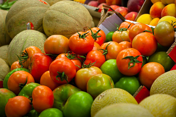 istock Fruits nicely exposed in a market place 183330010