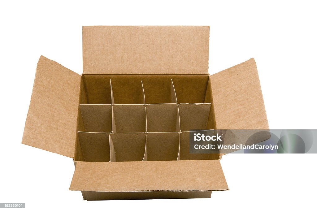 Box With Dividers Stock Photo - Download Image Now - Dividing, Cardboard,  Box - Container - iStock