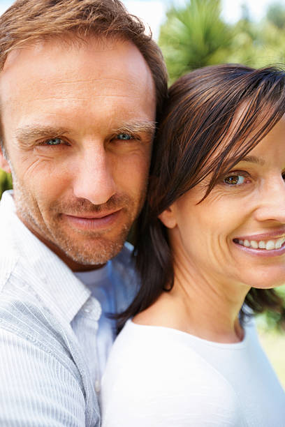 istock Flirtatious couple enjoying outdoors 183330127
