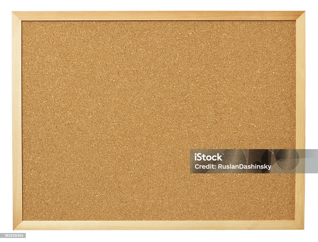 De cortiça em branco. - Foto de stock de Quadro de avisos royalty-free