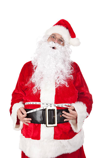 istock Santa Claus Upset About Weight Gain 183330374