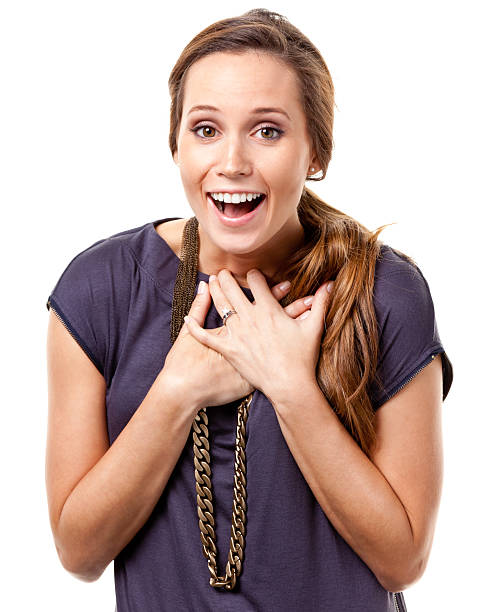 Portrait of a young woman on a white background. http://s3.amazonaws.com/drbimages/m/sonray.jpg