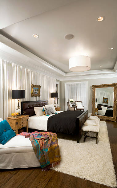istock Master bedroom contemporary and stylish 183330710