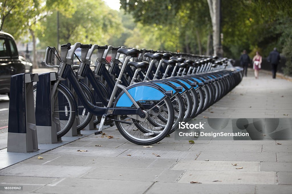 London Fahrradverleih System Docking-Station (XXXL - Lizenzfrei Santander Cycles Stock-Foto