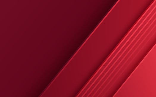Angled abstract red regal modern background with copy space.