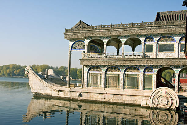 istock Marble boat in Summer Palace compound. Beijing. 183331644