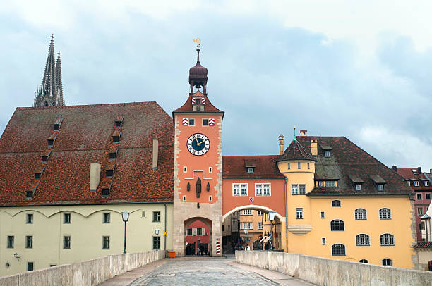 istock Stone Bridge in Regensburg Germany 183331689