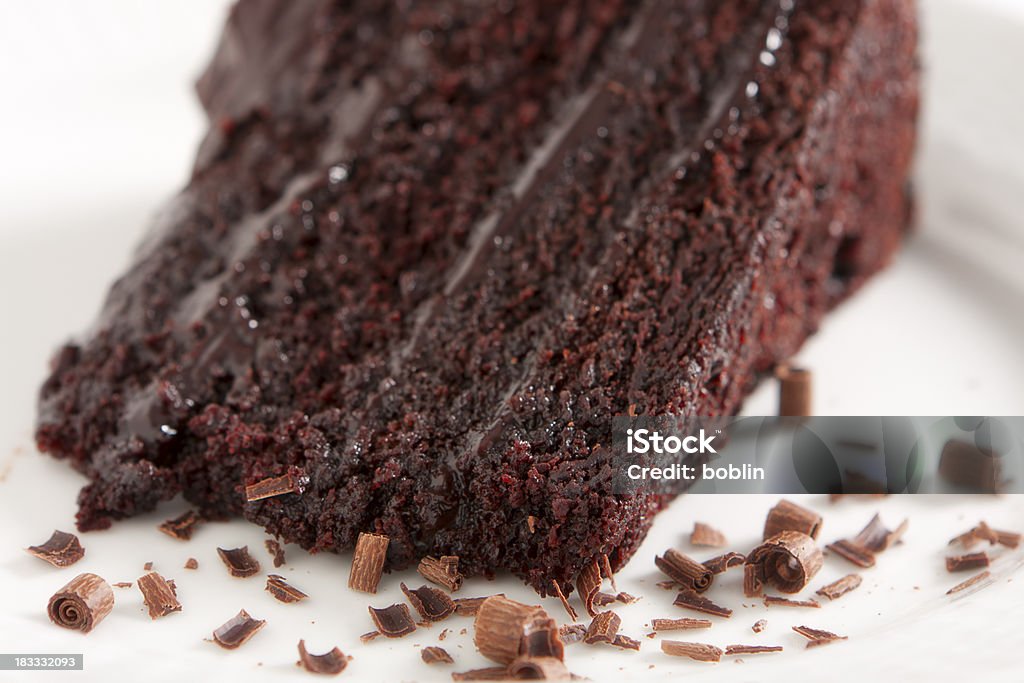 Шоколадный торт с Ganache Frosting - Стоковые фото Без людей роялти-фри