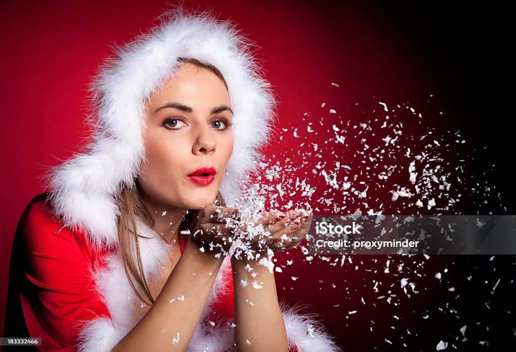 Fumaça de neve - Foto de stock de Natal royalty-free