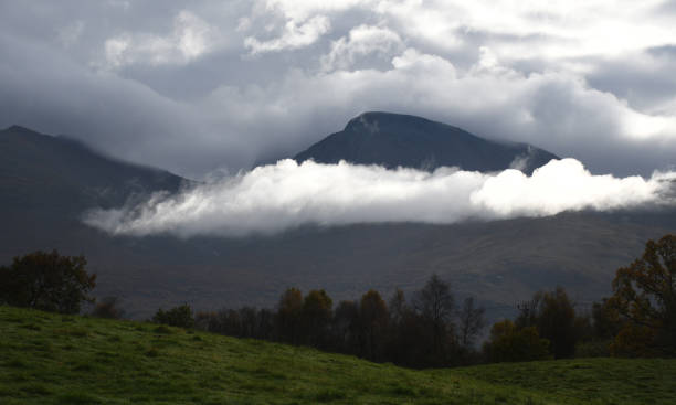 Ben Nevis in the Highlands of Scotland stock photo