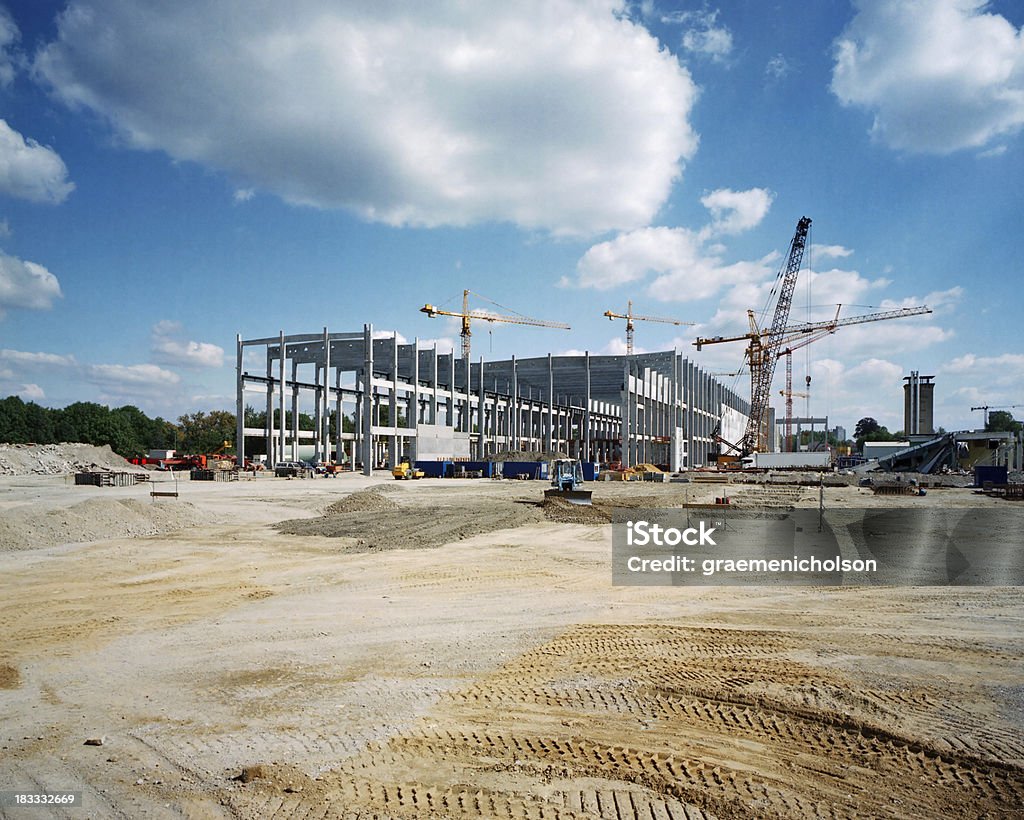 Construction Site Overview of a construction site Construction Site Stock Photo
