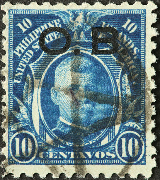 istock very old Philippine stamp 183333098
