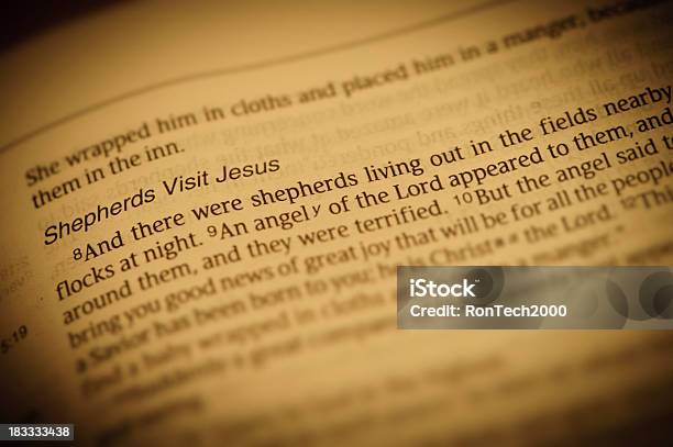 Christmas Story Stock Photo - Download Image Now - Angel, Antique, Bible