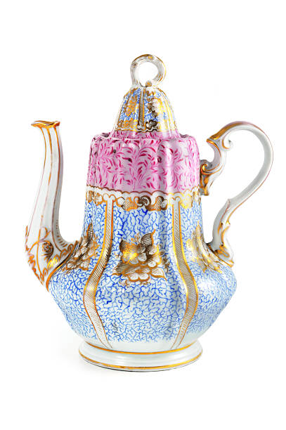 istock antique biedermeier (time 1815-1840) coffee pot hand painted 183333877