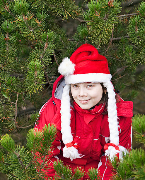 istock Christmas cute girl 183334876