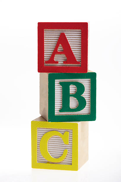 blocchi di abc xxxl - alphabetical order foto e immagini stock