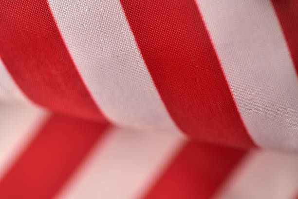 istock Macro photography of red and white fabric 1833353697