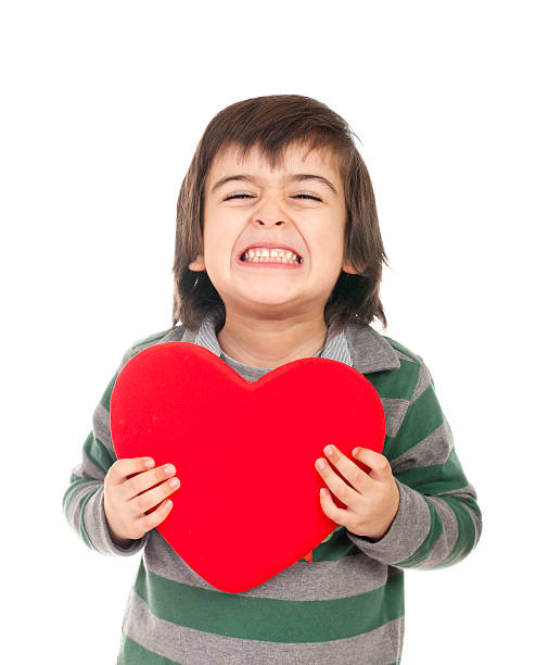 istock Handsome little boy with heart shape 183335702