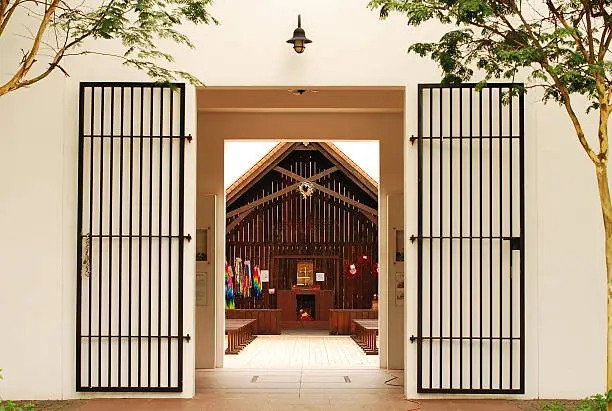 The Changi Chapel and Museum in Singapore. It is a famous tourist attraction and a memorial erected for the prisoners of war and victim of the Japanese Occupation.