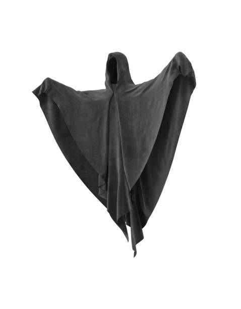 istock Halloween scary ghost character isolated on white background. 1833365343